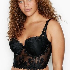 Victoria’s Secret Very Sexy Bra Bustier Corset Size 32C Lace Black